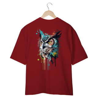 Nome do produto CAMISETA OVERSIZED COSTAS, CORUJA COLOR