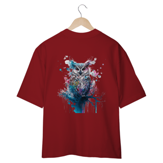 Nome do produto CAMISETA OVERSIZED COSTAS, CORUJA COLOR