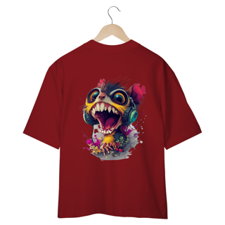 Nome do produto CAMISETA OVERSIZED COSTAS, CAT MUSIC