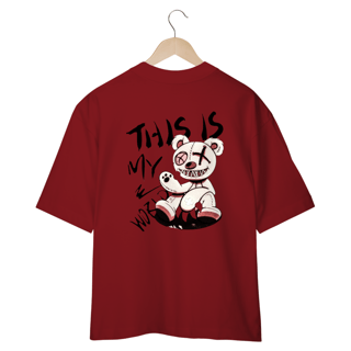 Nome do produto CAMISETA OVERSIZED COSTAS, URSINHO HARD THIS IS MY