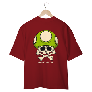 Nome do produto CAMISETA OVERSIZED COSTAS, GAME OVER