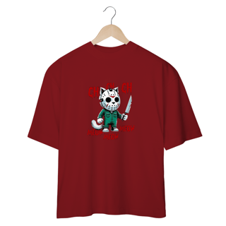Nome do produto CAMISETA OVERSIZED CAT, LINHA FILME VERSÃO FOFINHA JASON 