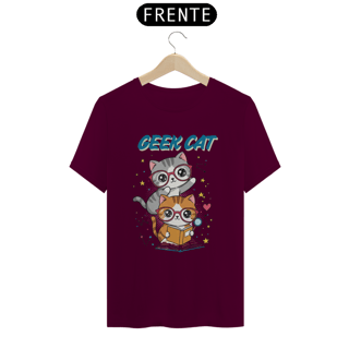 Nome do produto CAMISETA T-SHIRT CLASSIC, GEEK CAT