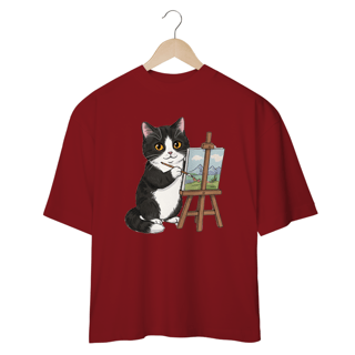 Nome do produto CAMISETA OVERSIZED, ARTIST CAT