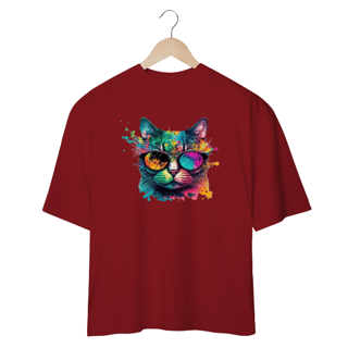 Nome do produto CAMISETA OVERSIZED, CAT POP ART