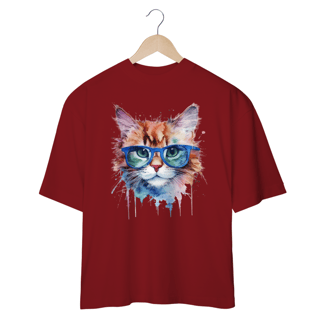 Nome do produto CAMISETA OVERSIZED, CAT POP ART