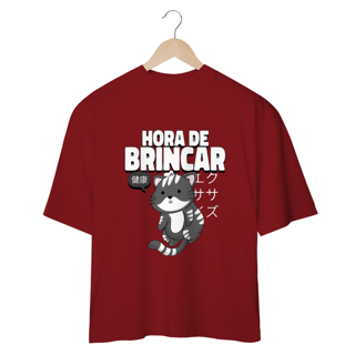 Nome do produto CAMISETA OVERSIZED, CAT HORA DE BRINCAR