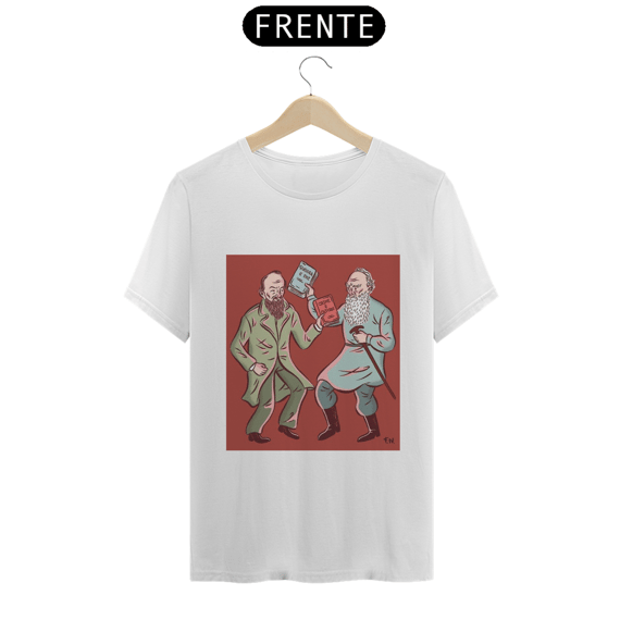 camisa Dostoievski e Tolstoi