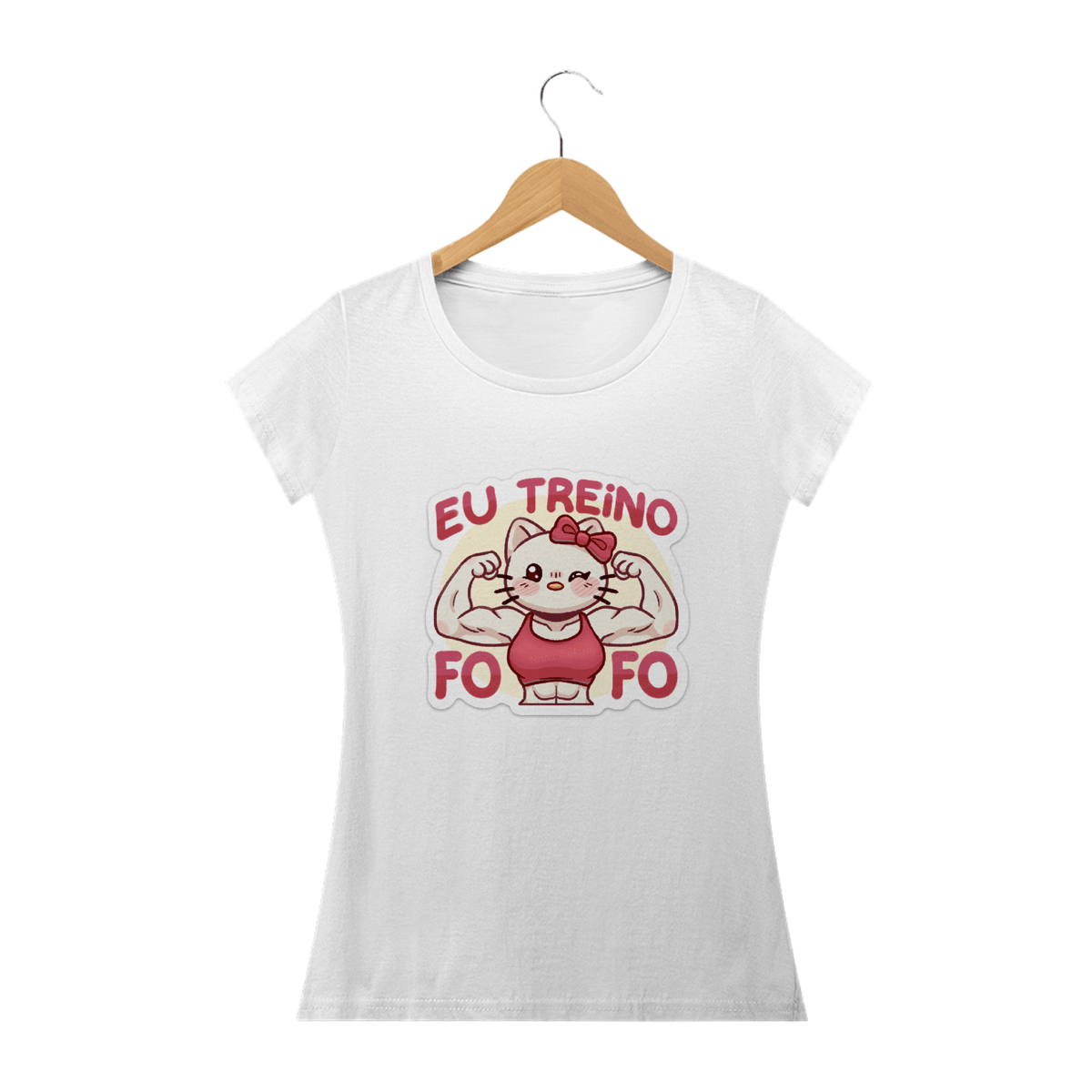Nome do produto: camisa eu treino fofo