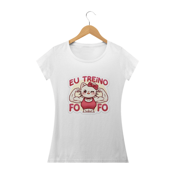 camisa eu treino fofo