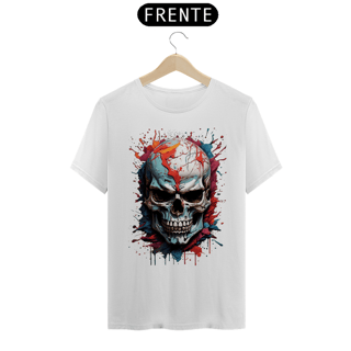 Nome do produto Camiseta - Caveira Aquarela