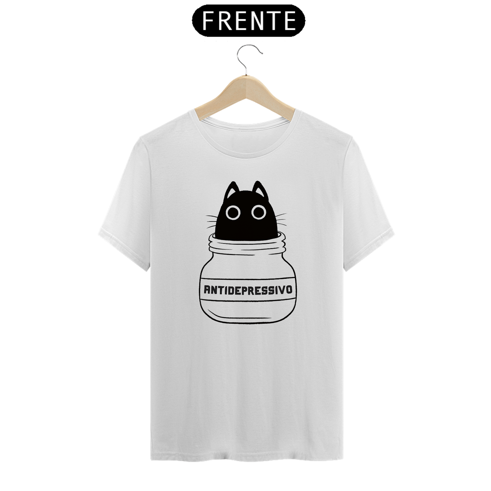 Camiseta Gato Antidepressivo