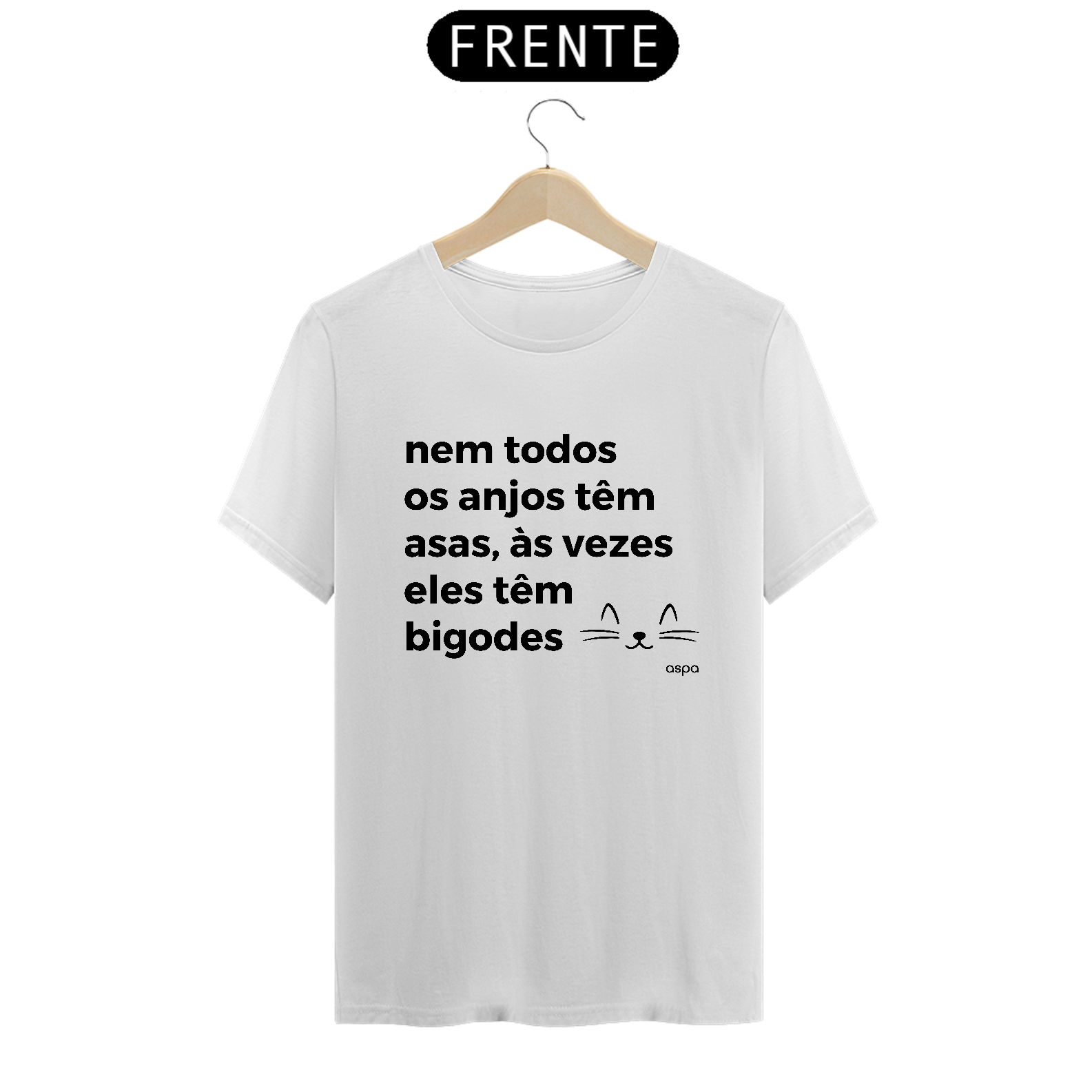 Camiseta Aspa - Anjos tem Bigodes