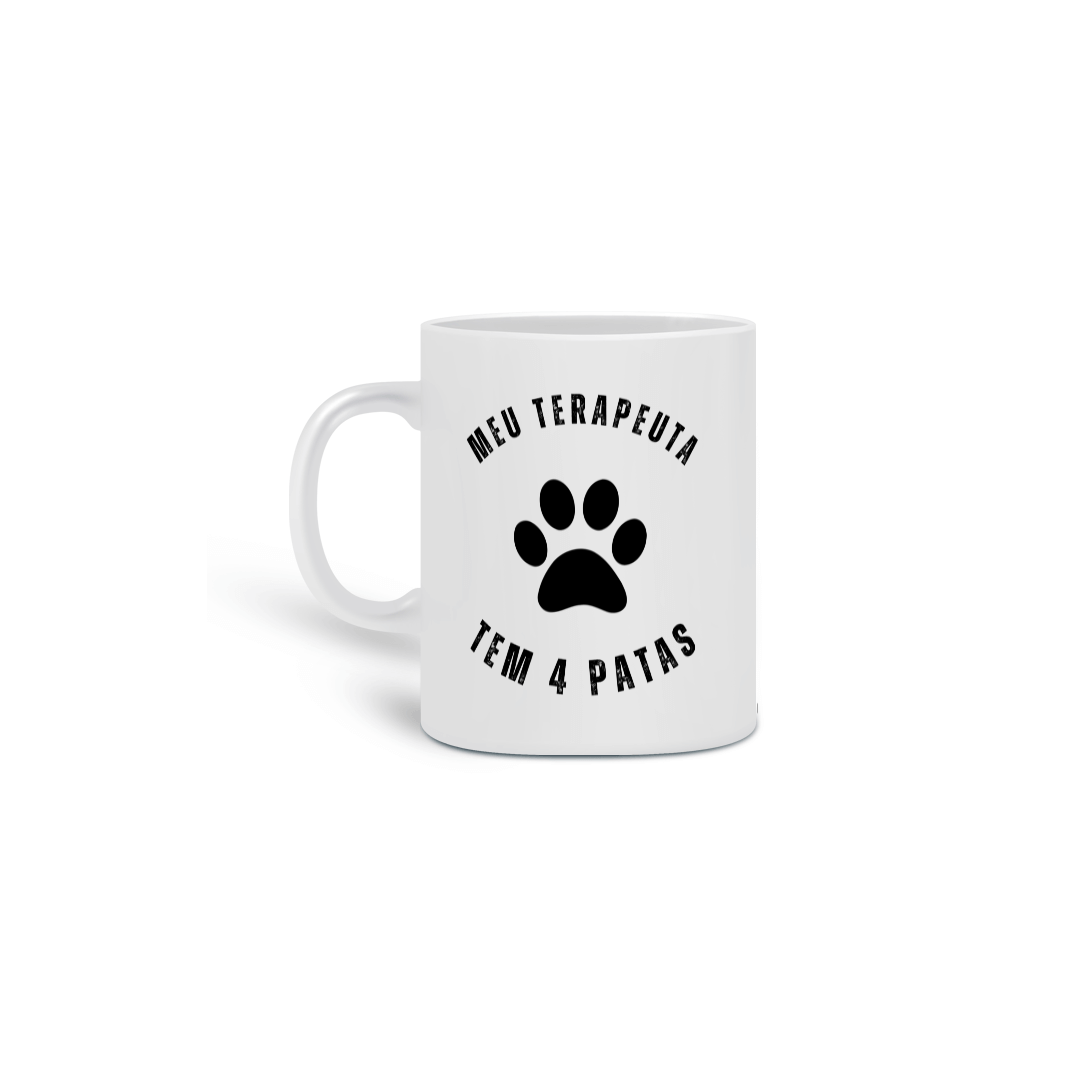 Caneca Meu Terapeuta tem 4 Patas