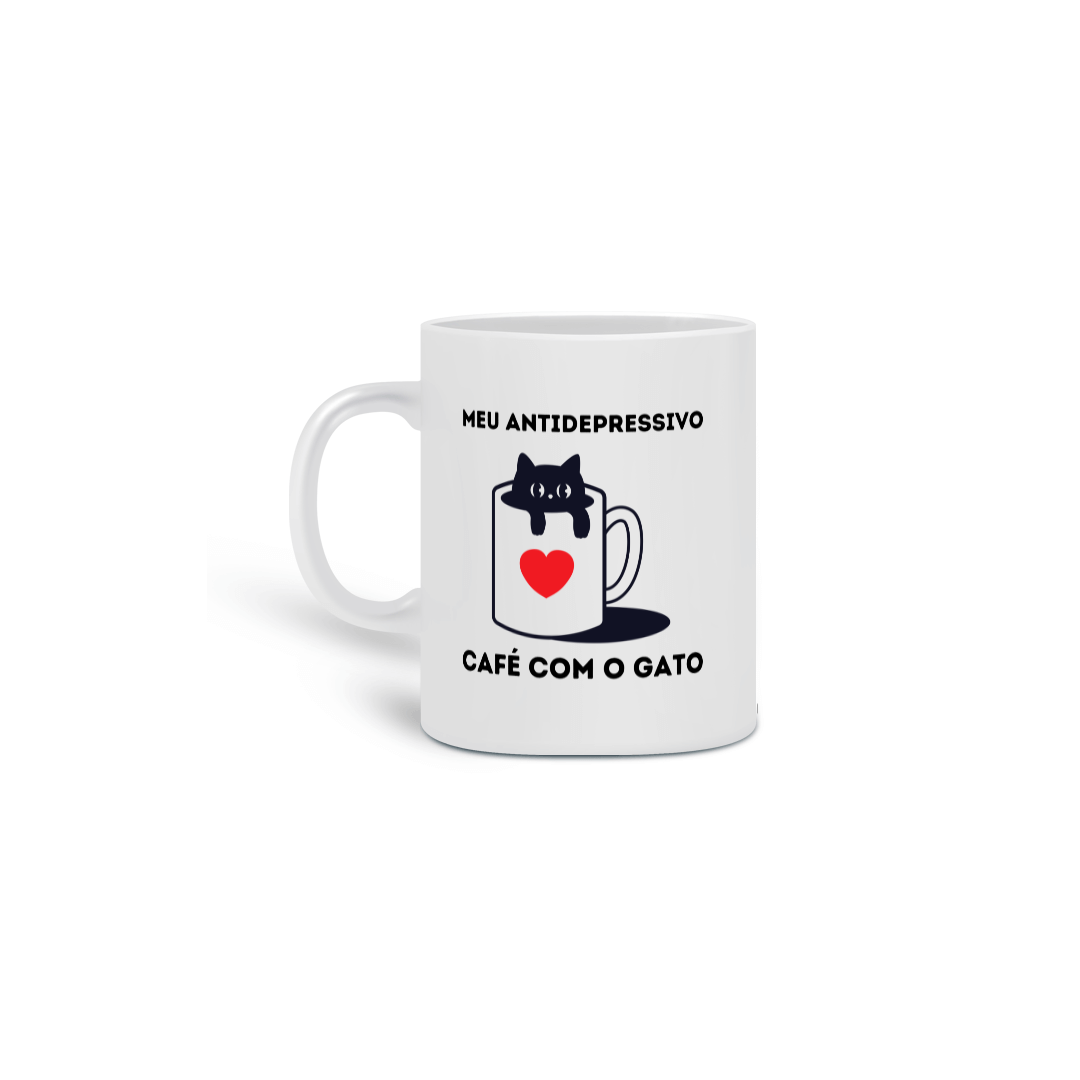 Caneca Café com o Gato