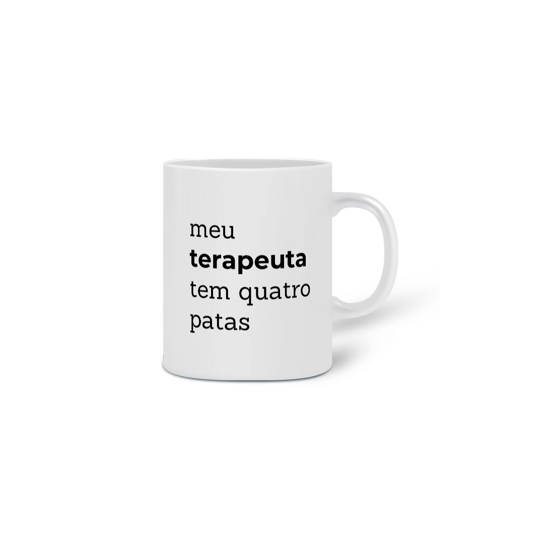 Caneca Meu terapeuta tem quatro patas