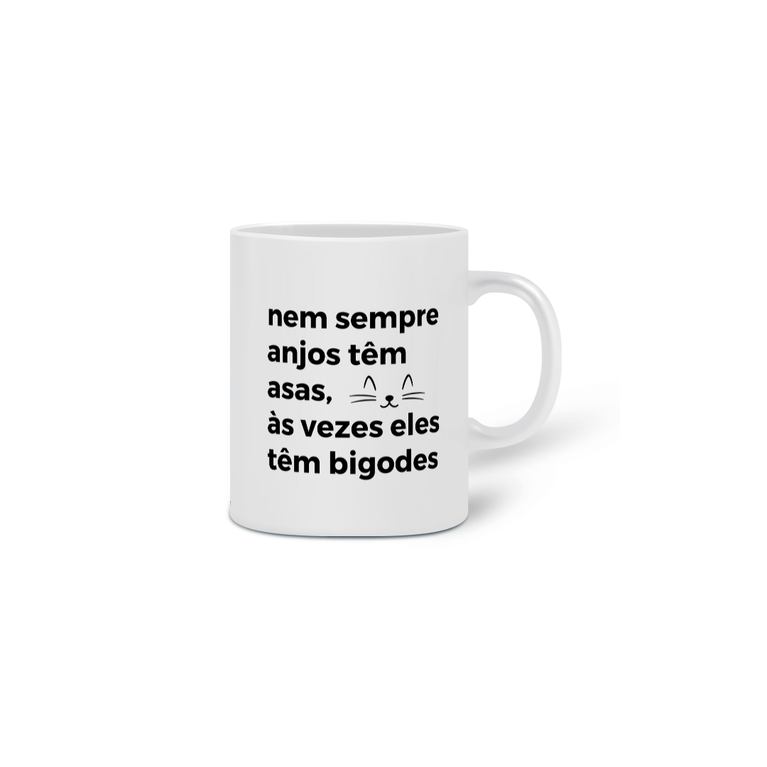 Caneca Anjos têm Bigodes