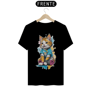 Camiseta Gato Amarelo - #006