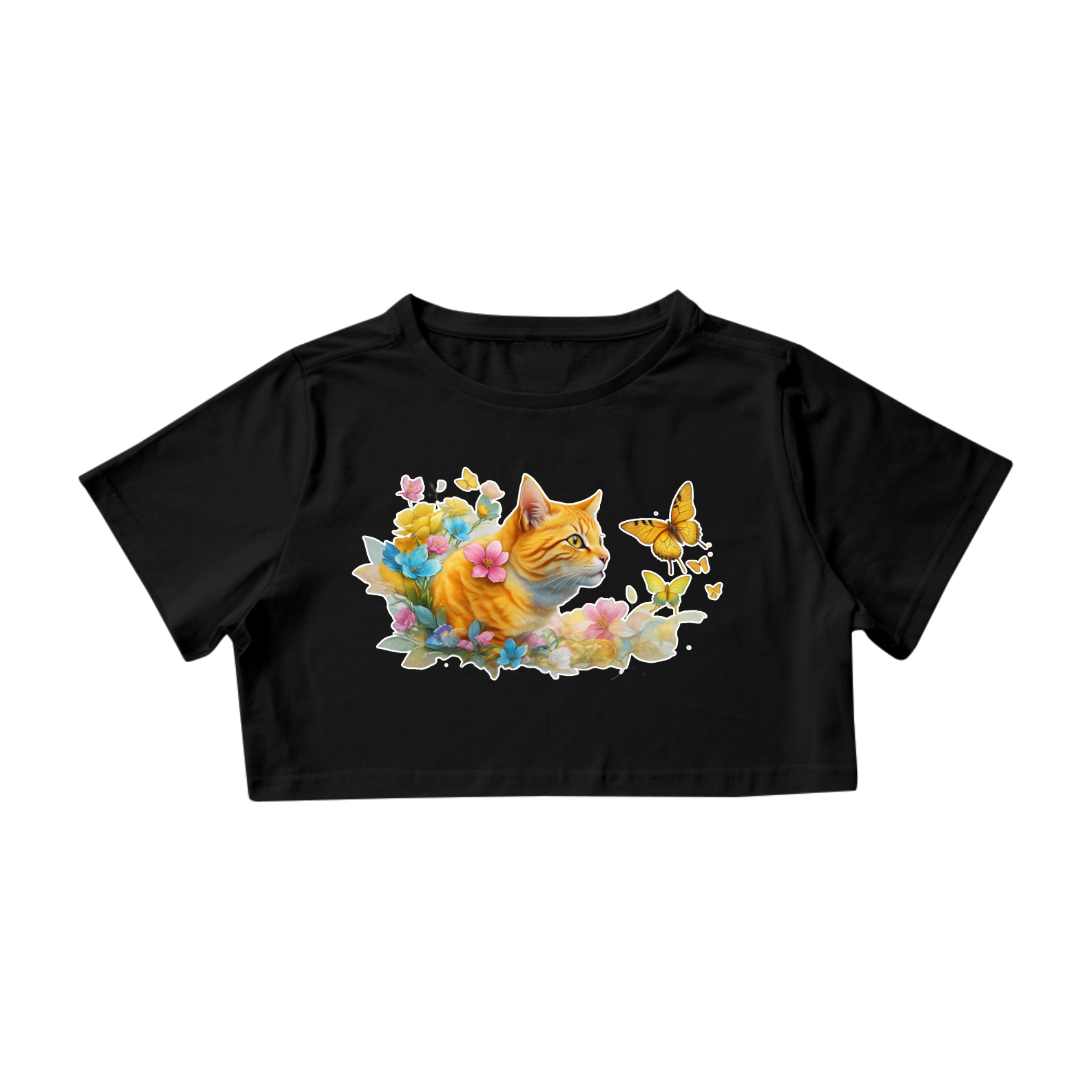 Cropped Gato Amarelo - #007