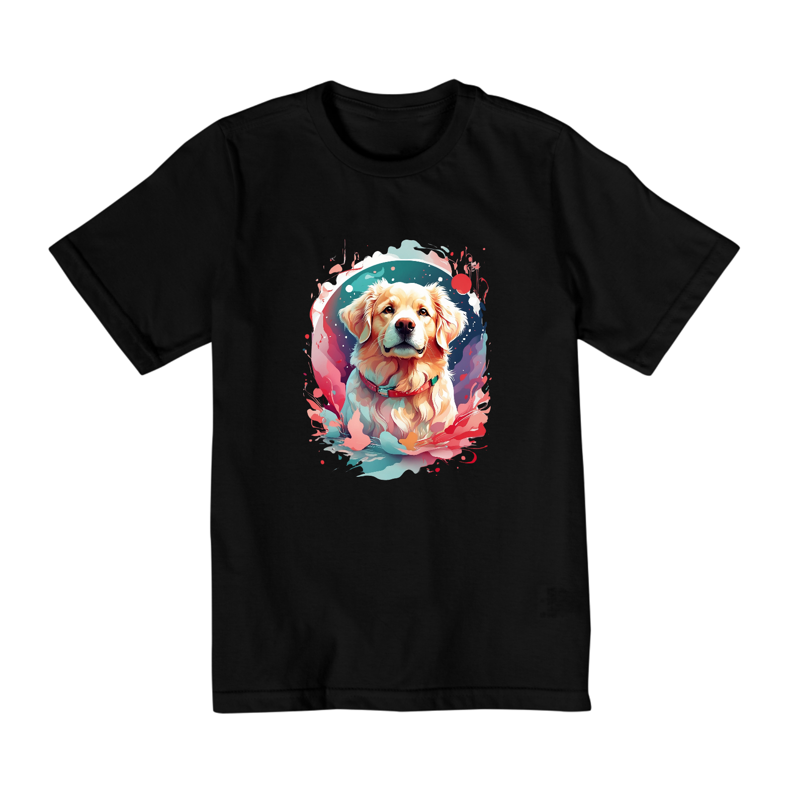 Camiseta Infantil (2 A 8) - Golden Retriever #001