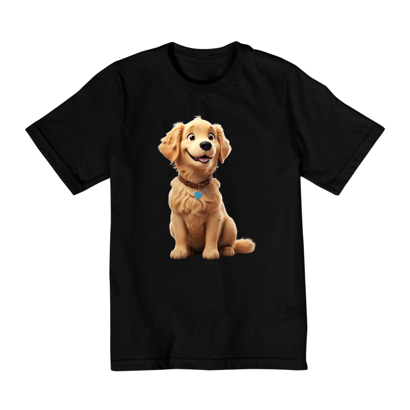 Camiseta Infantil (2 A 8) - Golden Retriever #002