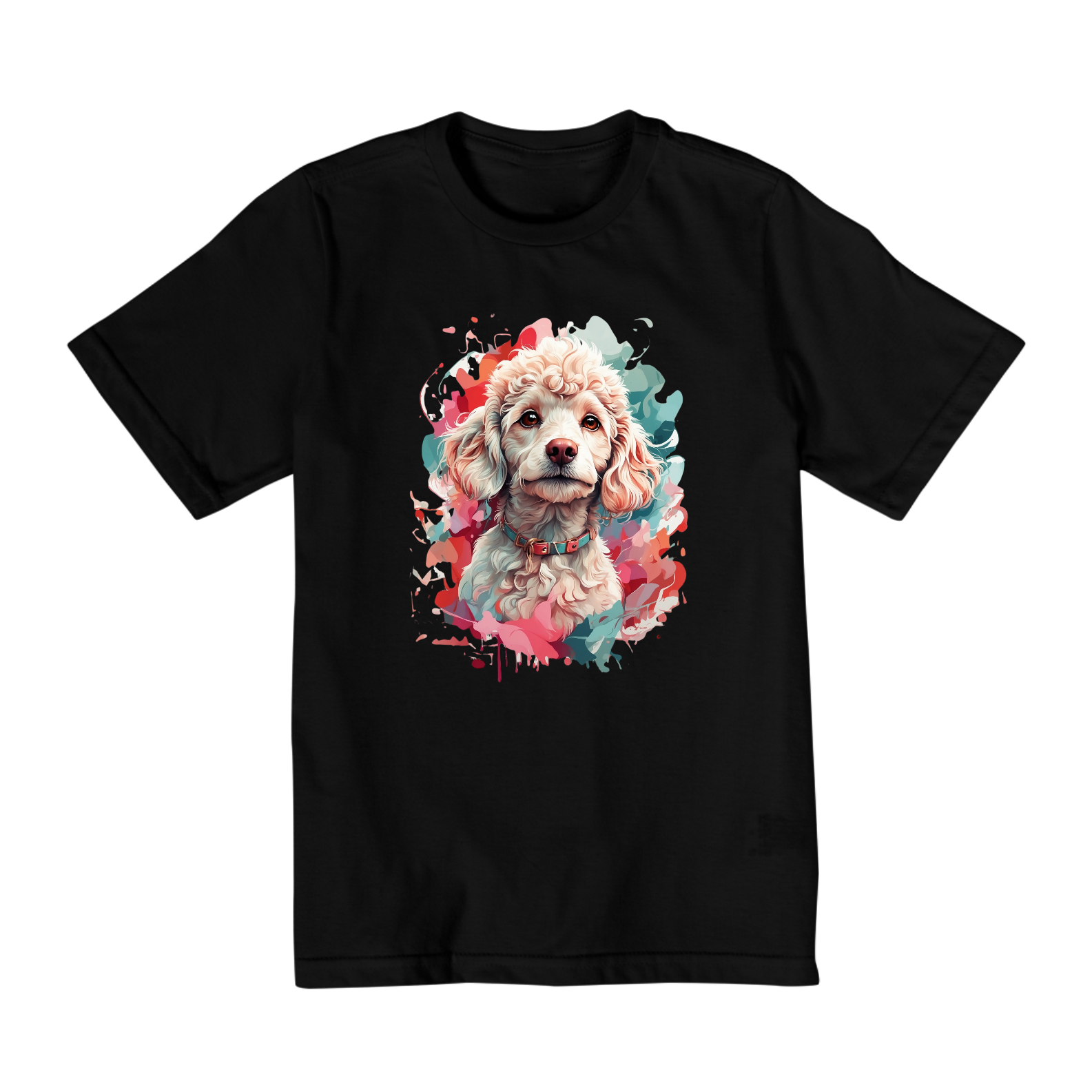 Camiseta Infantil (2 A 8) - Poodle #001