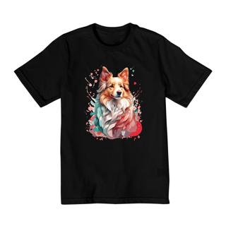 Camiseta Infantil (2 A 8) - Rough Collie #001