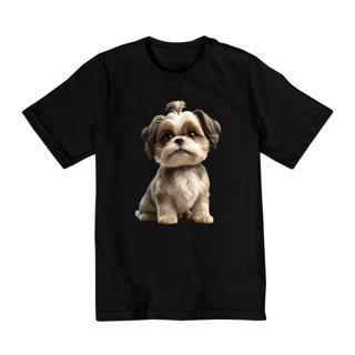 Camiseta Infantil (2 A 8) - Shih-tzu #002