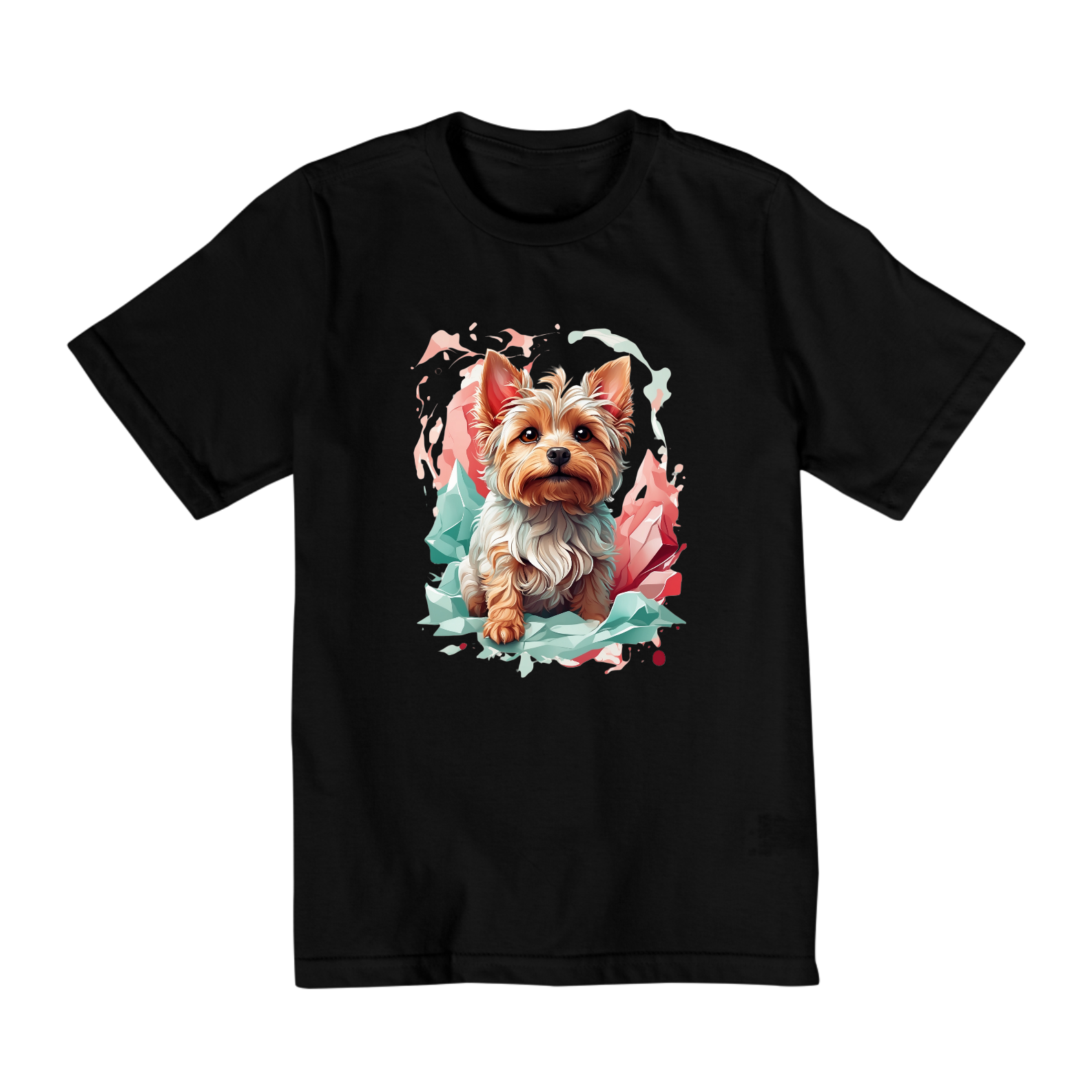 Camiseta Infantil (2 A 8) - Yorkshire Terrier #001