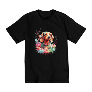 Camiseta Infantil (10 A 14) - Dachshund #001