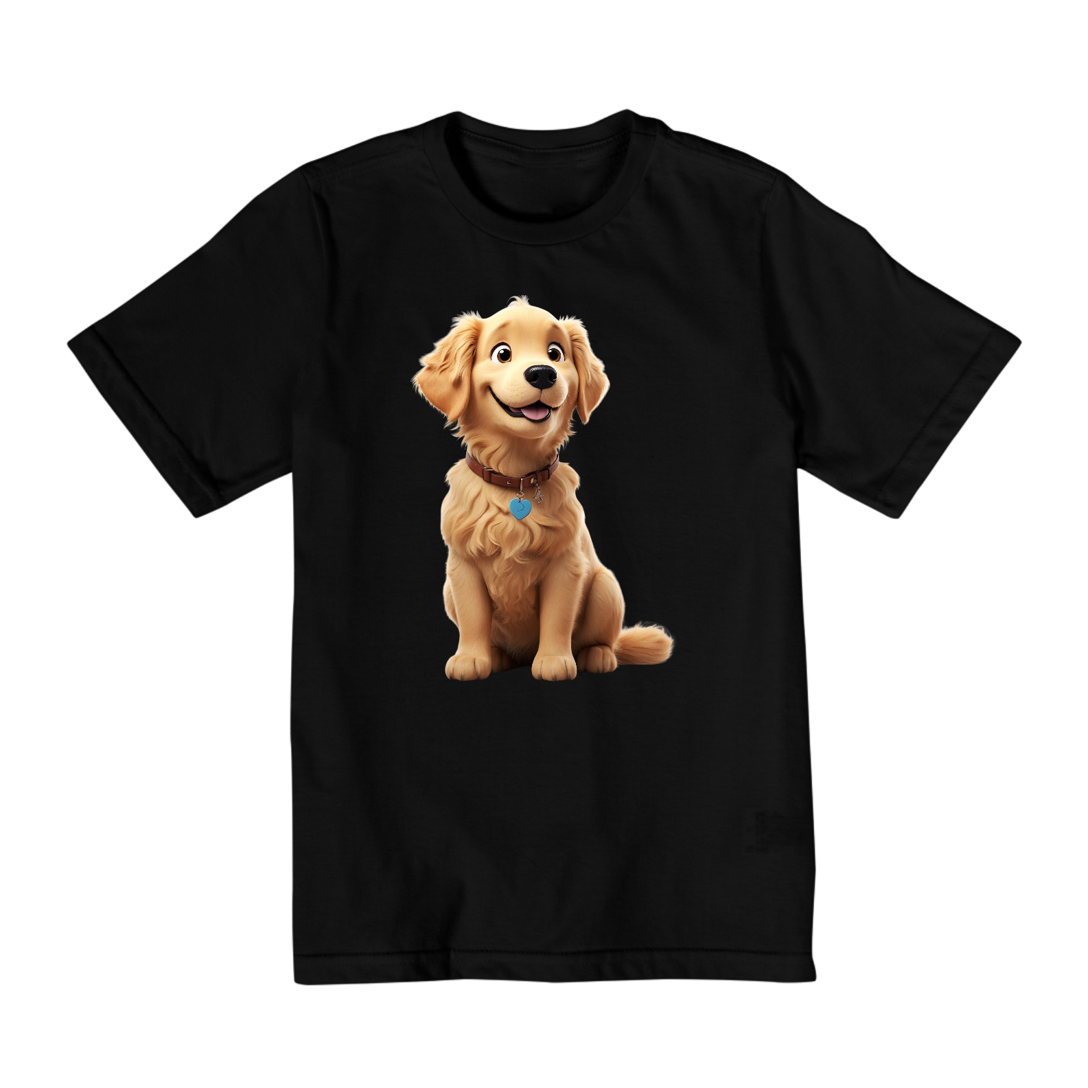 Camiseta Infantil (10 A 14) - Golden Retriever #002