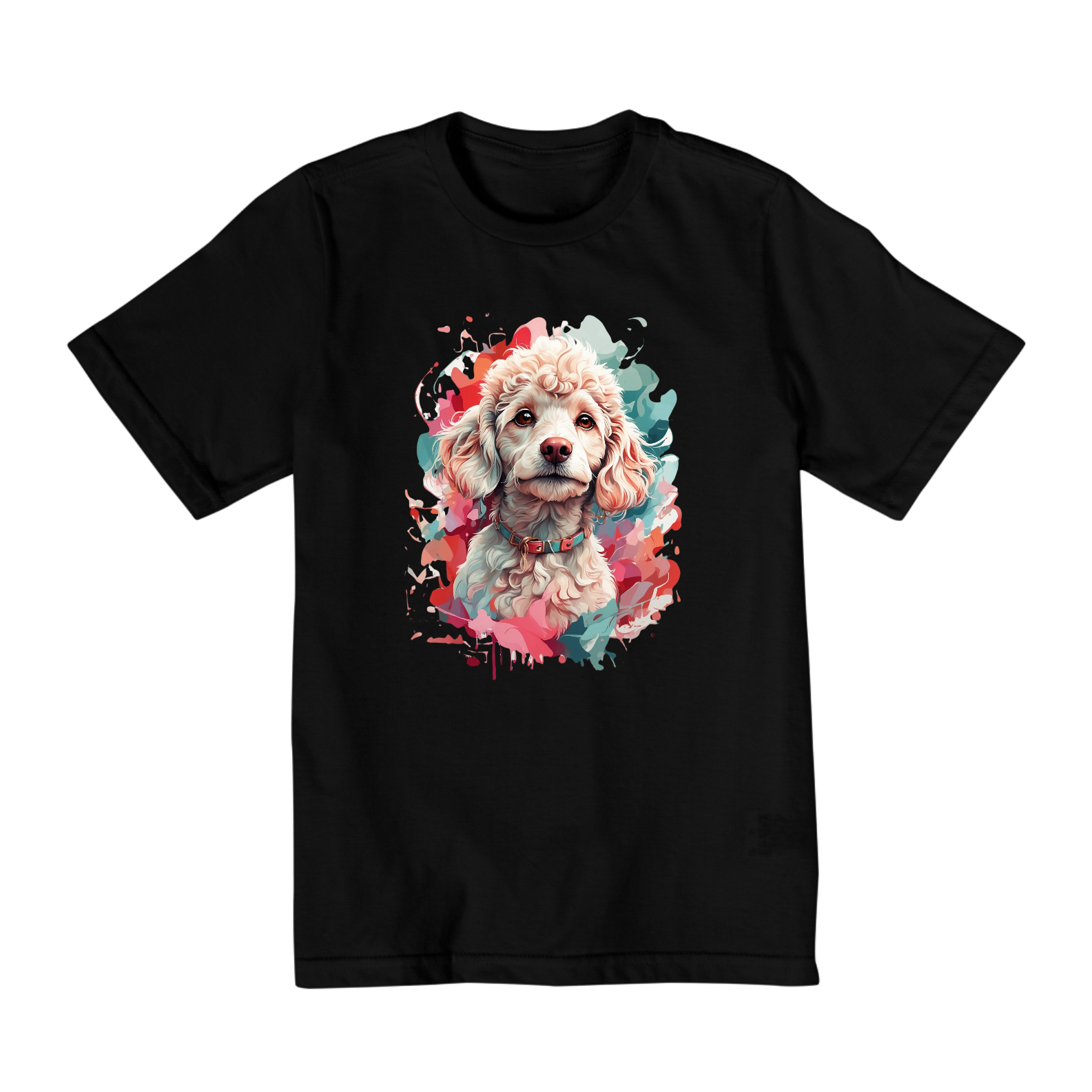 Camiseta Infantil (10 A 14) - Poodle #001