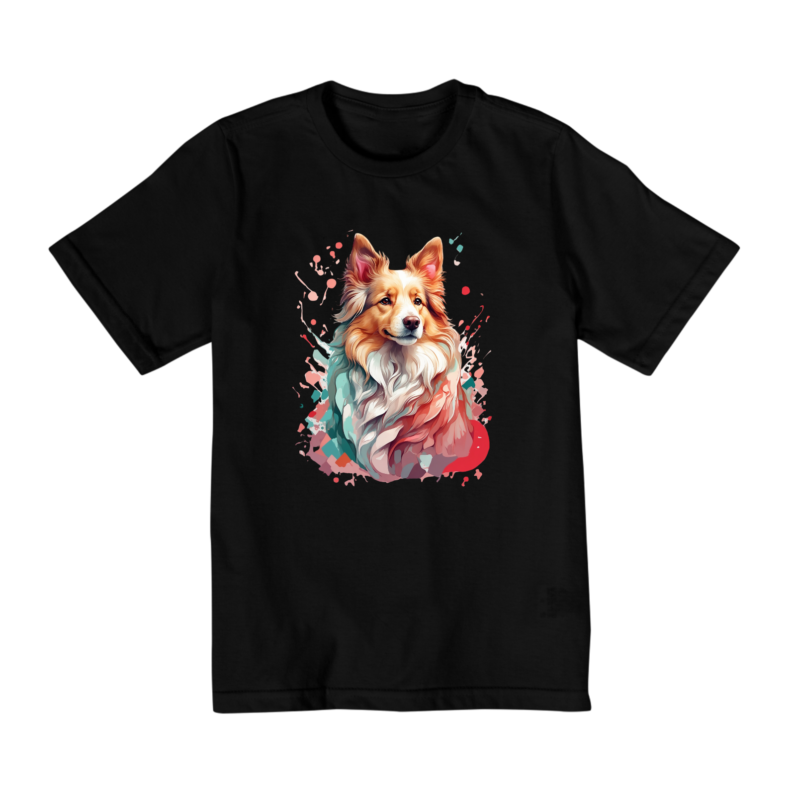 Camiseta Infantil (10 A 14) - Rough Collie #001