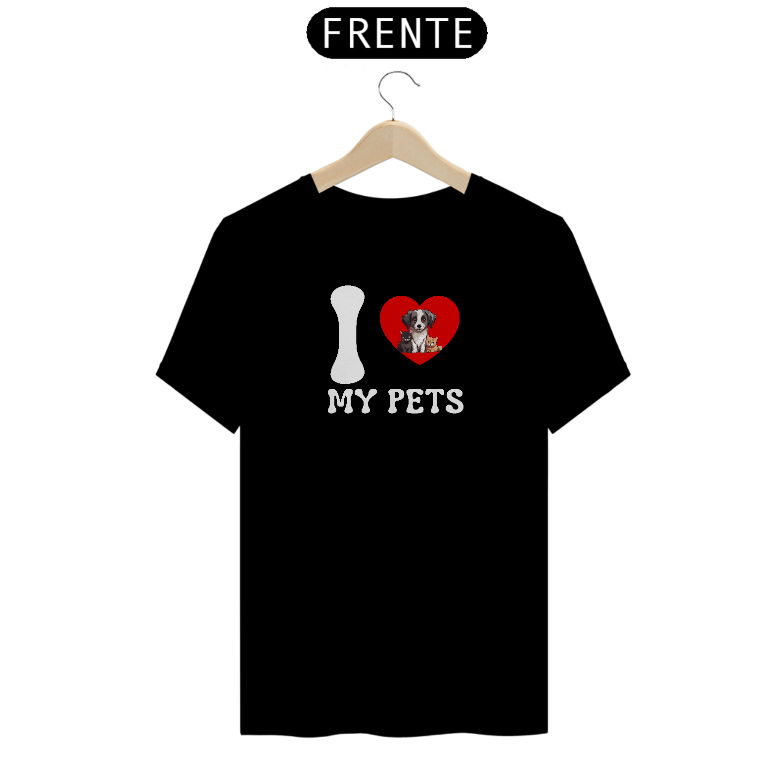 Camiseta I Love My Pets