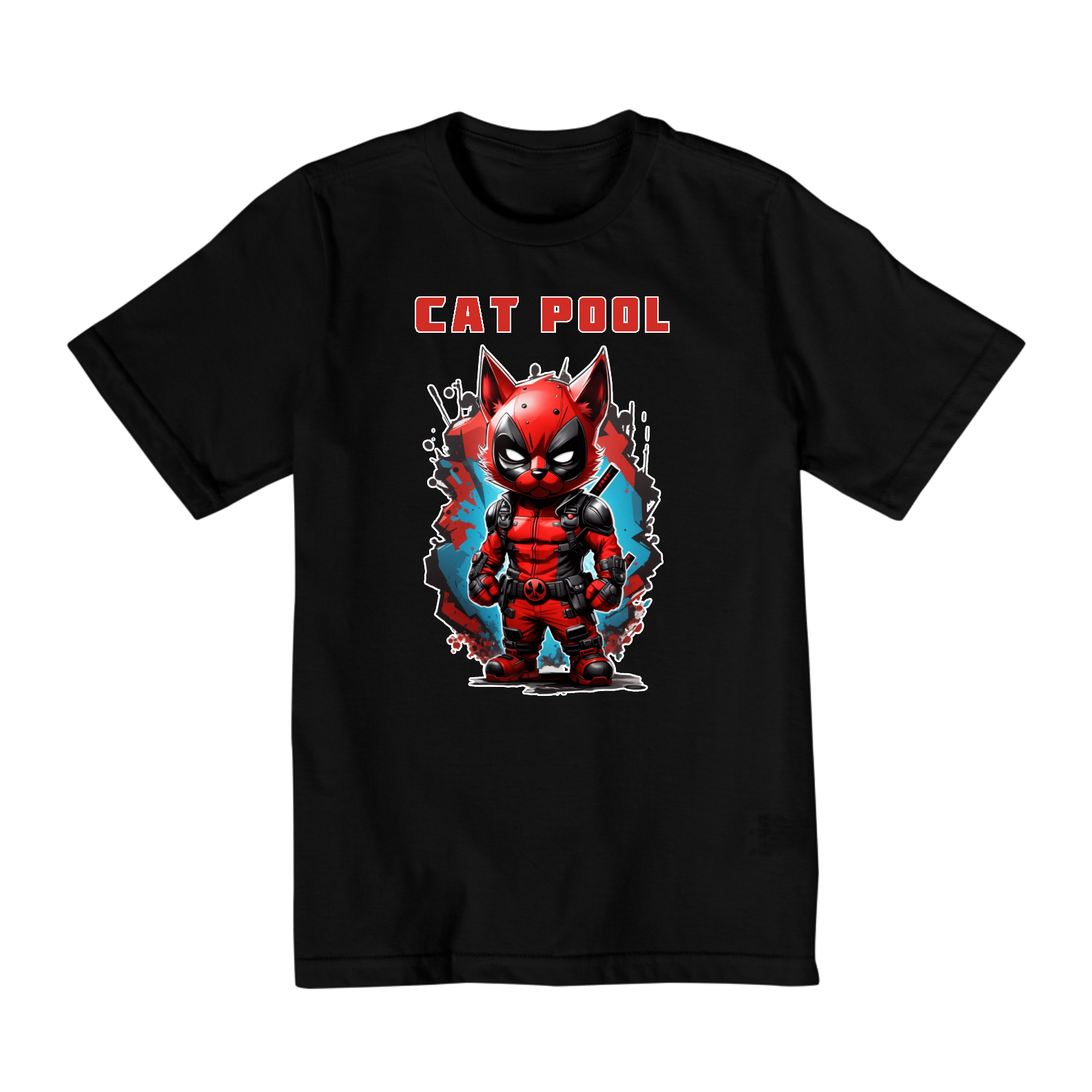 Camiseta Infantil (10 A 14) - Cat Pool #003