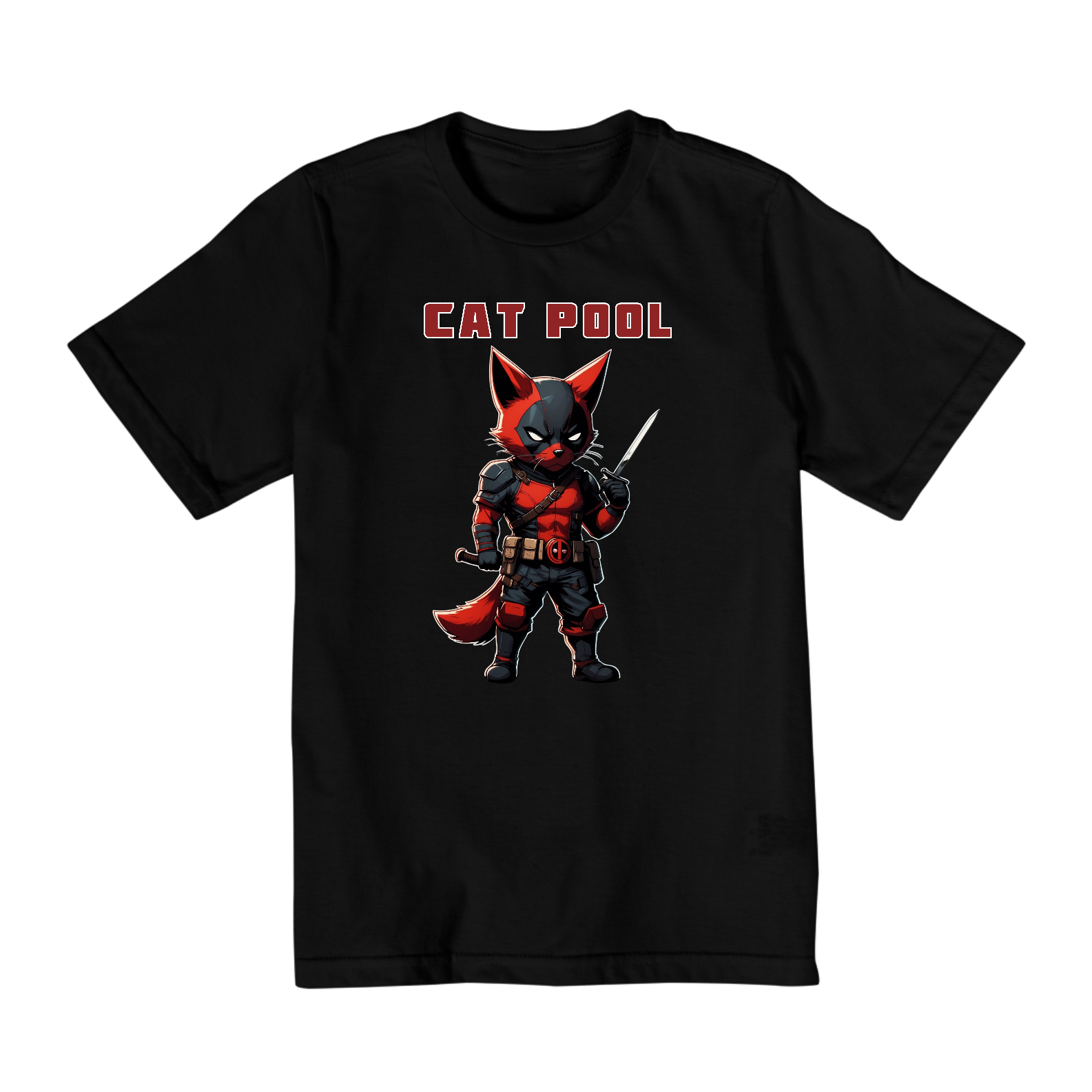 Camiseta Infantil (2 A 8) - Cat Pool #001