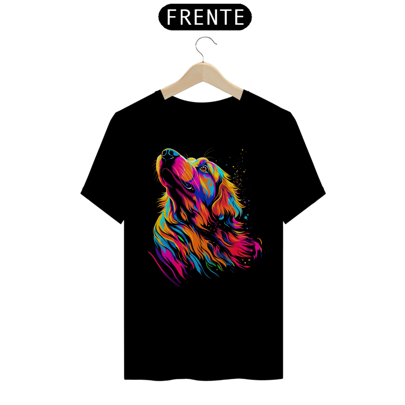 Camiseta Neon Golden Retriever