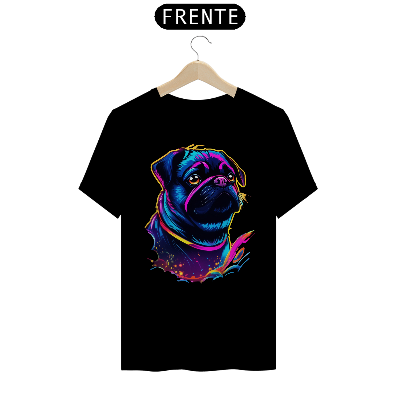 Camiseta Neon Pug