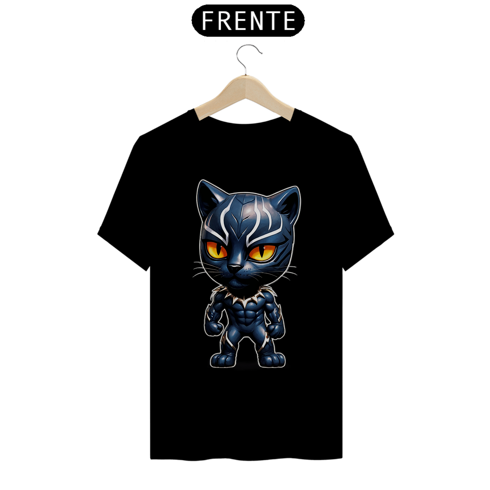 Camiseta Gato Pantera Negra