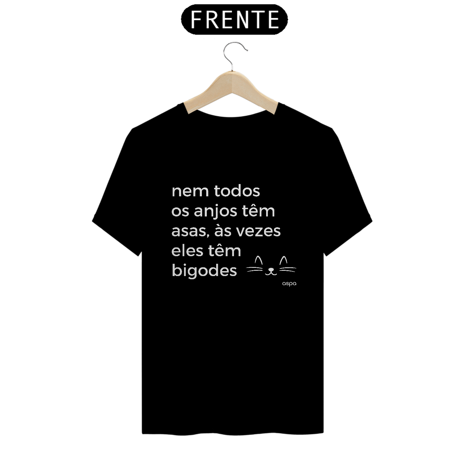 Camiseta Aspa - Anjos tem Bigodes