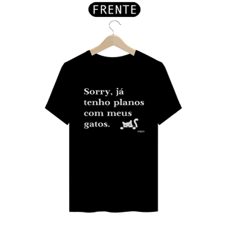 Camiseta Aspa - Tenho planos com meus Gatos