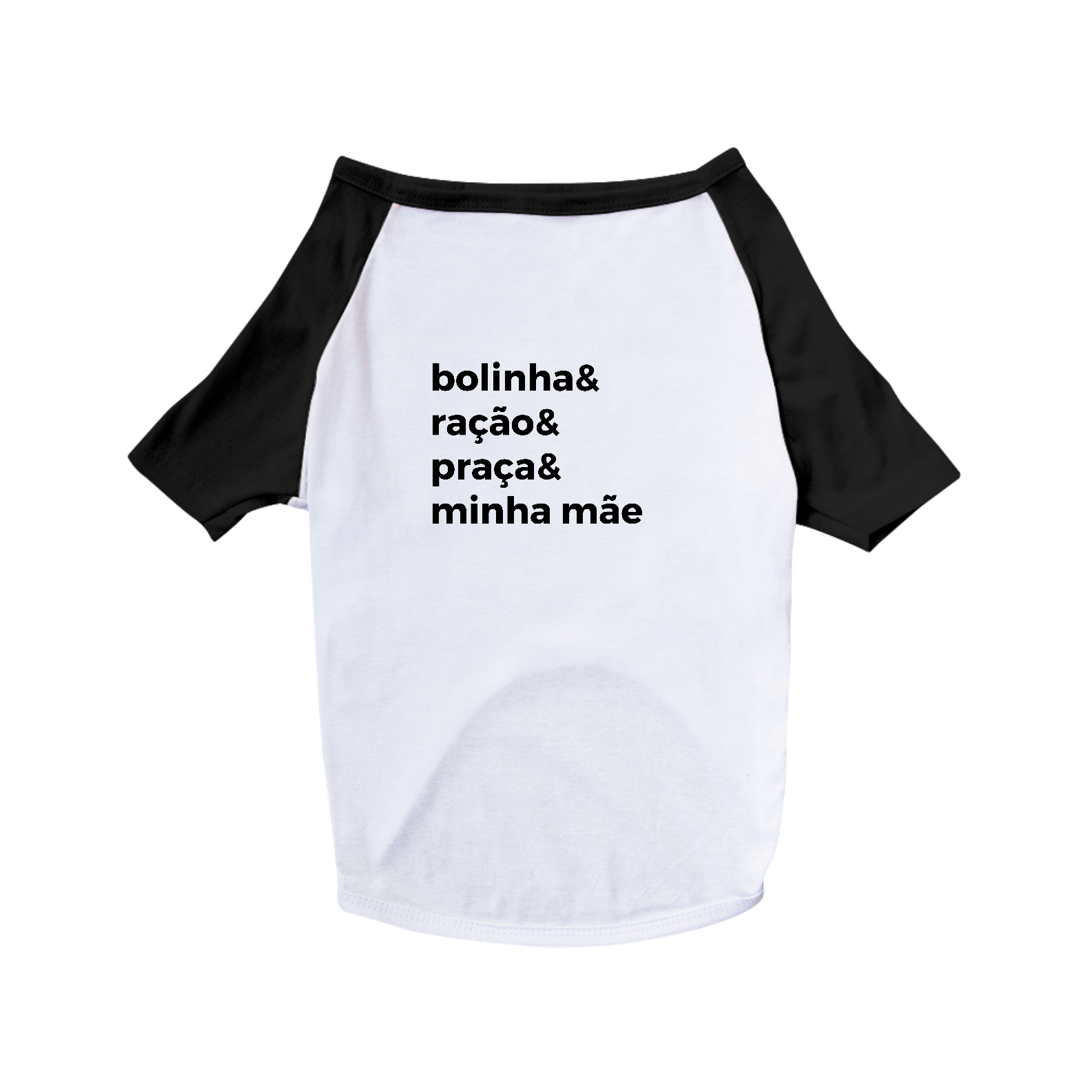 Camiseta Pet - bolinha& viagem& ração& minha mãe