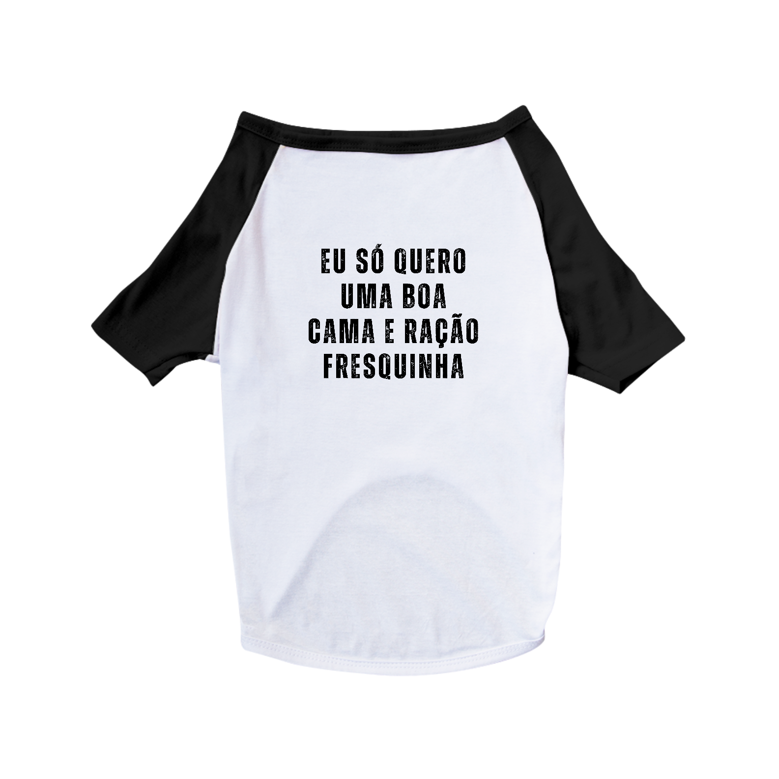 Camisetas Pet - Eu só quero uma boa cama