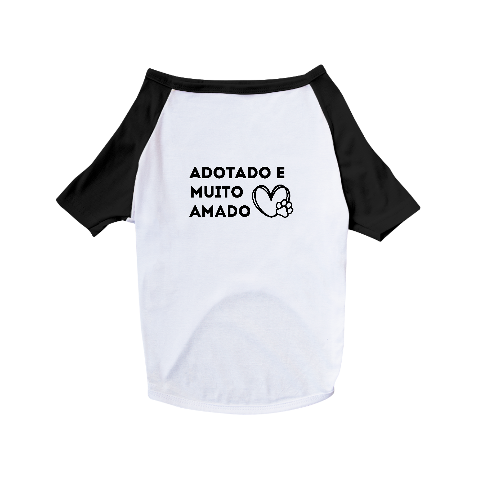 Camiseta Pet - Adotado e Muito Amado