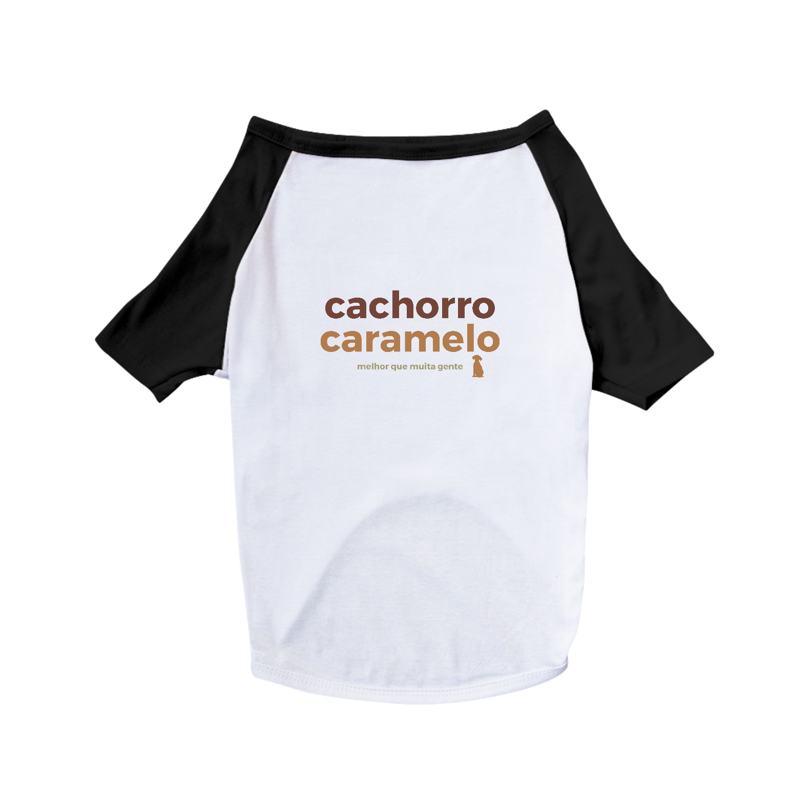 Camiseta Pet - Cachorro Caramelo