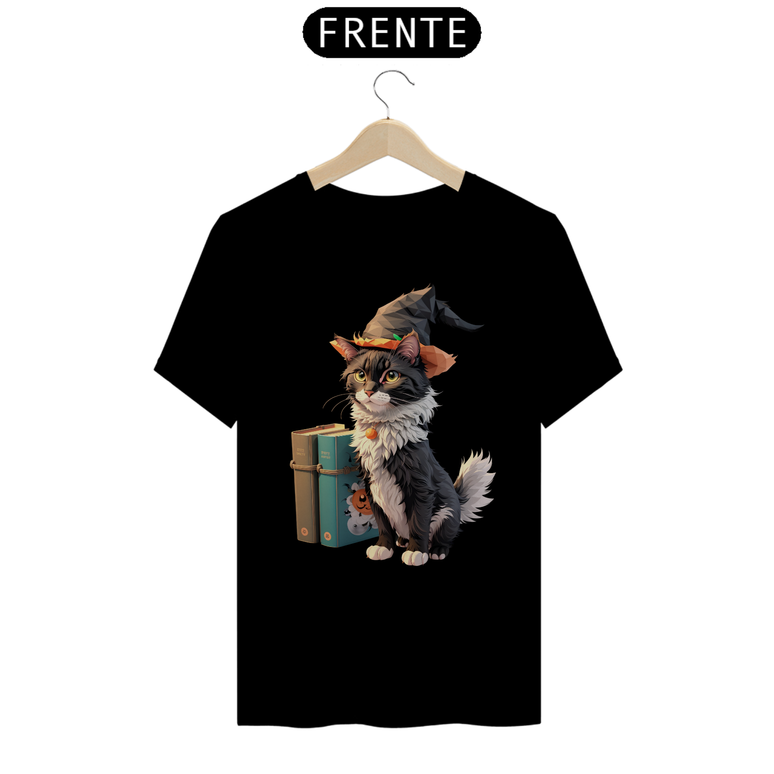 Camiseta Gato Halloween - #003