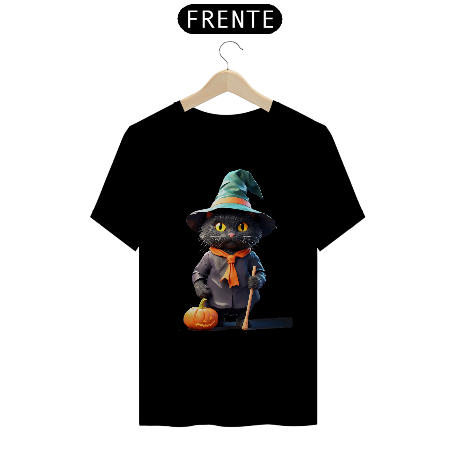 Camiseta Gato Halloween - #005