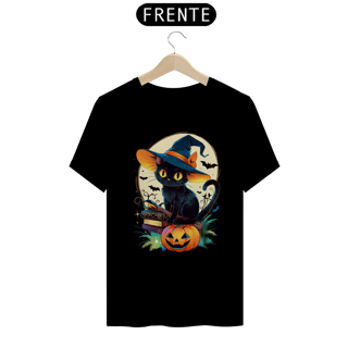 Camiseta Gato Halloween - #014