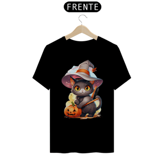 Camiseta Gato Halloween - #017