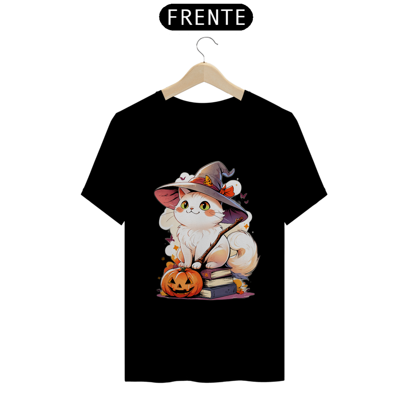 Camiseta Gato Halloween - #018